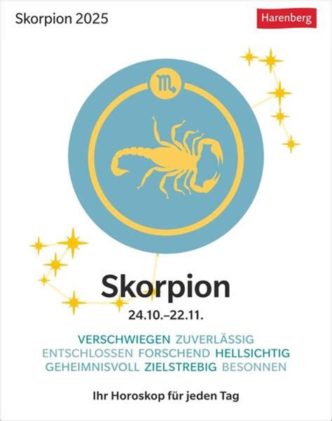 horoskop skorpion jeden tag|Tageshoroskop: Skorpion